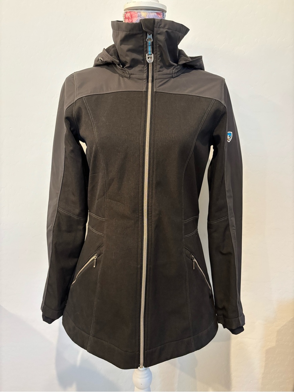 Kuhl Women's Black Hooded Softshell Jacket